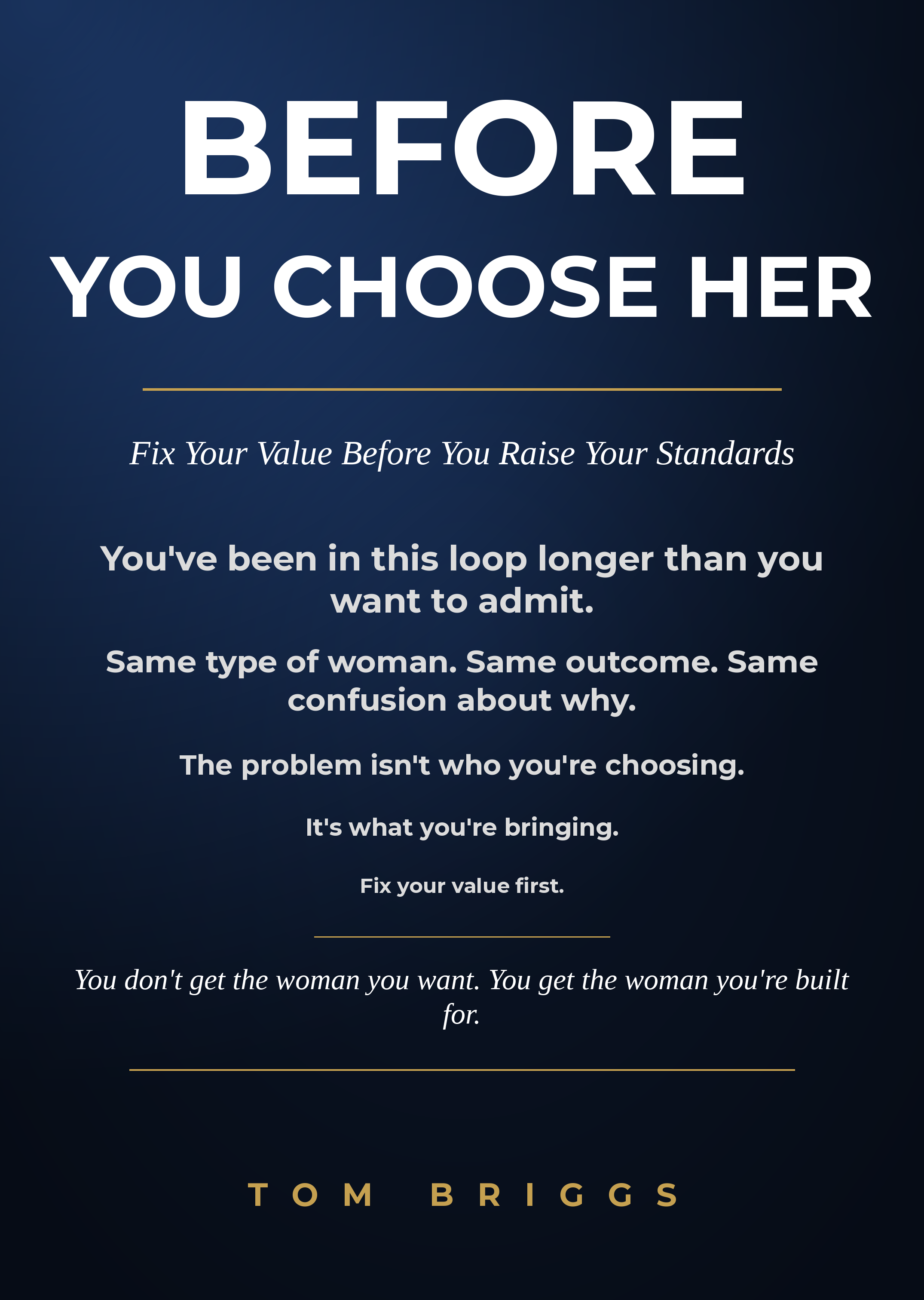 Before You Choose Her — back cover